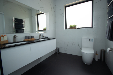 Modern tiled bathroom